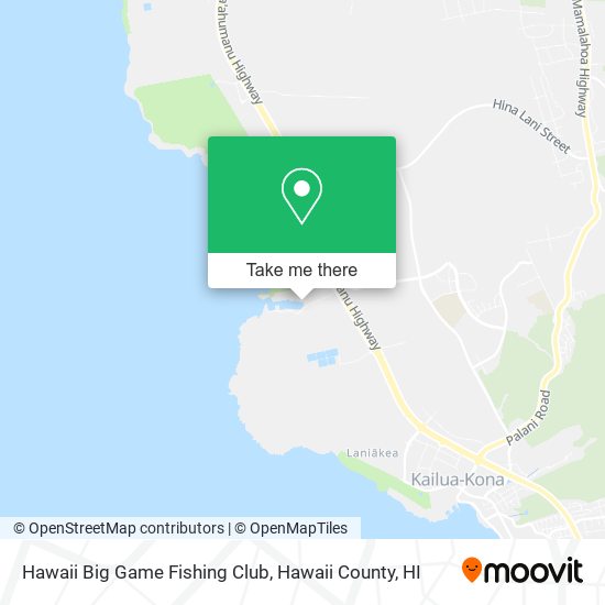 Hawaii Big Game Fishing Club map