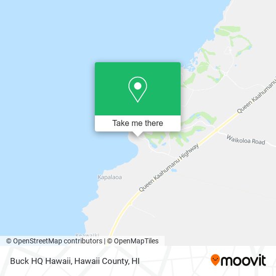 Buck HQ  Hawaii map