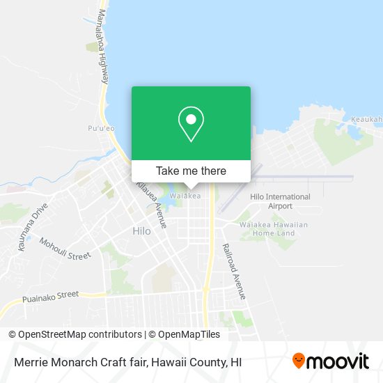 Merrie Monarch Craft fair map