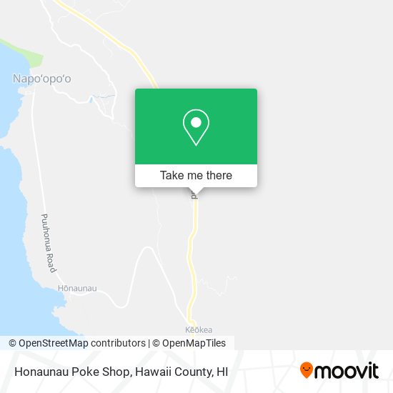 Honaunau Poke Shop map