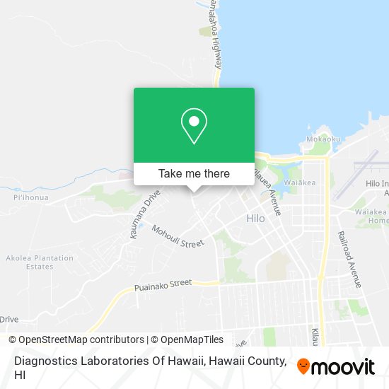 Diagnostics Laboratories Of Hawaii map