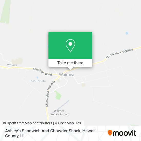 Ashley's Sandwich And Chowder Shack map