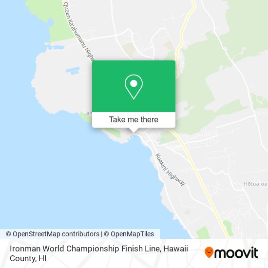 Ironman World Championship Finish Line map