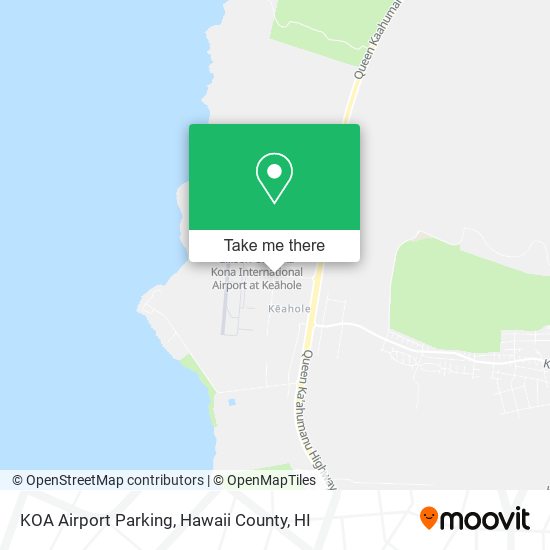 KOA Airport Parking map