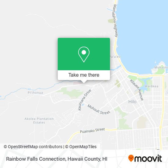 Rainbow Falls Connection map