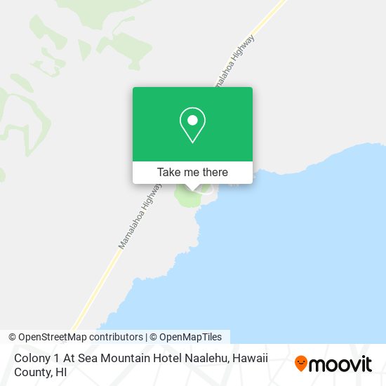 Colony 1 At Sea Mountain Hotel Naalehu map