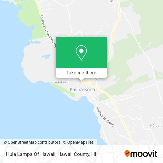 Hula Lamps Of Hawaii map
