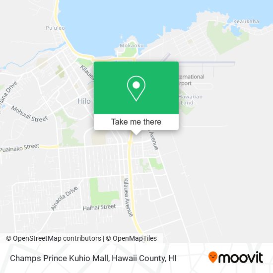 Champs Prince Kuhio Mall map