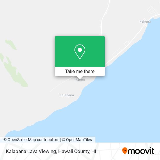 Kalapana Lava Viewing map
