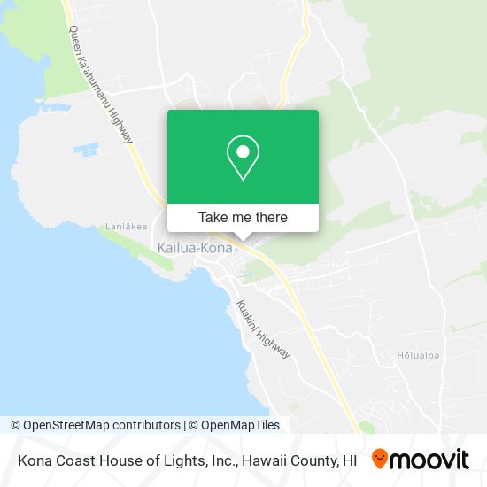 Kona Coast House of Lights, Inc. map