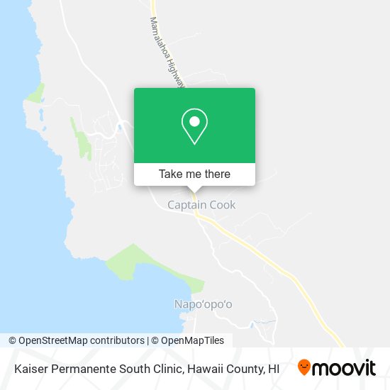 Kaiser Permanente South Clinic map