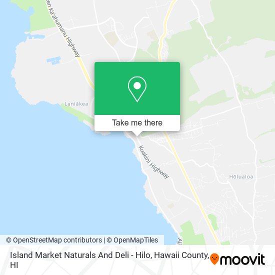 Mapa de Island Market Naturals And Deli - Hilo