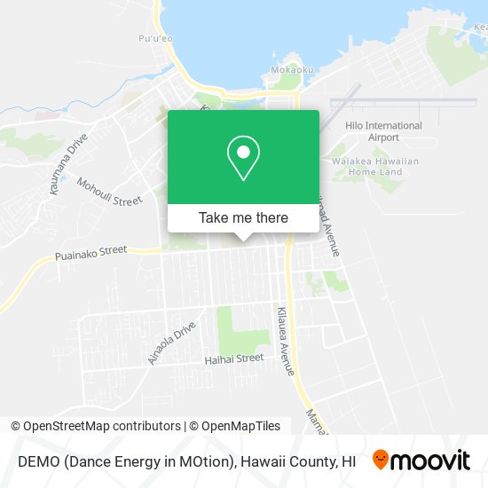 DEMO (Dance Energy in MOtion) map