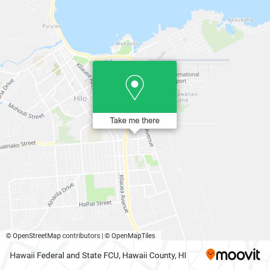 Hawaii Federal and State FCU map