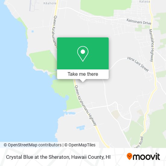 Crystal Blue at the Sheraton map