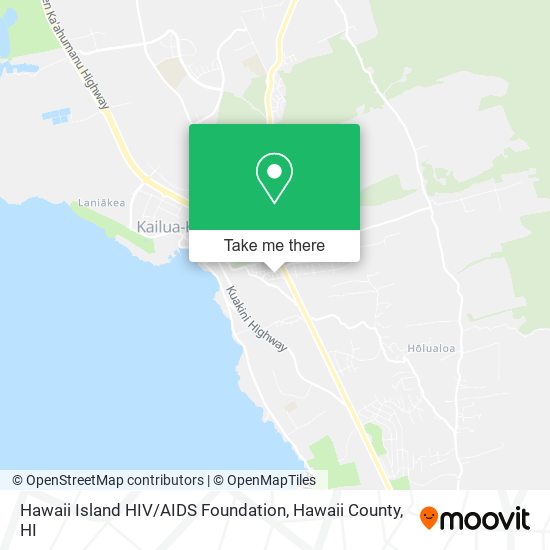 Hawaii Island HIV / AIDS Foundation map