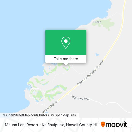 Mauna Lani Resort • Kalāhuipua‘a map