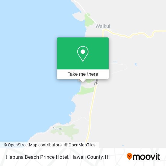 Hapuna Beach Prince Hotel map