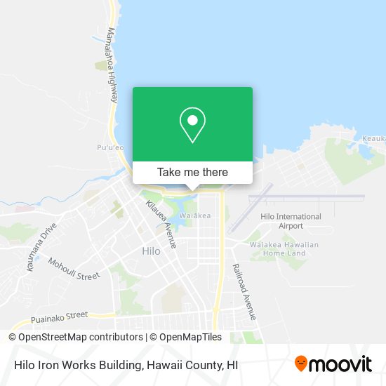 Hilo Iron Works Building map