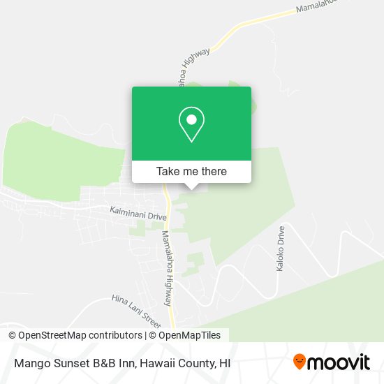 Mango Sunset B&B Inn map
