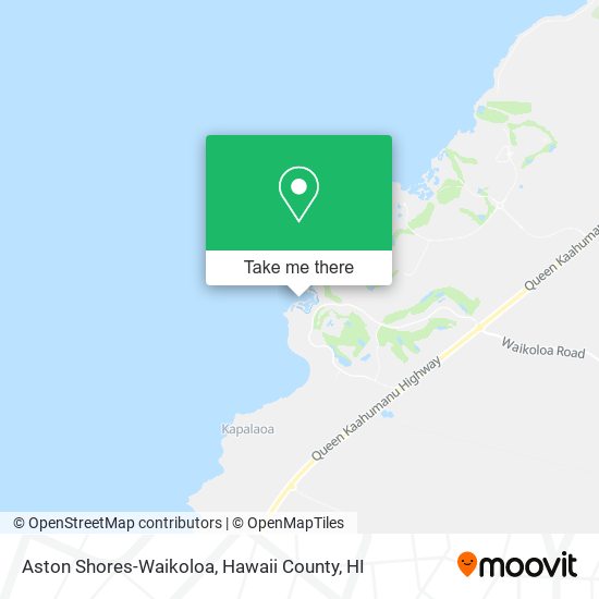 Aston Shores-Waikoloa map