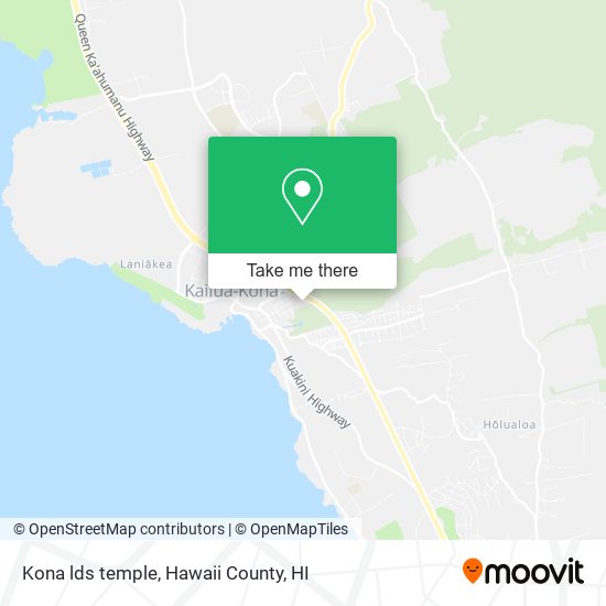 Kona lds temple map