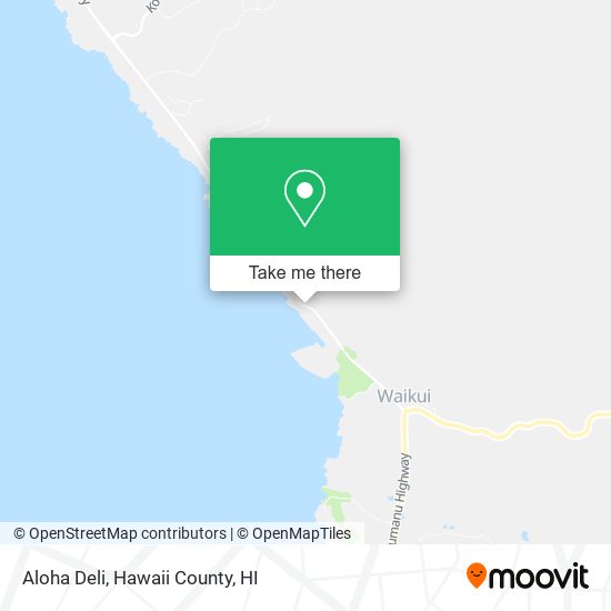 Aloha Deli map