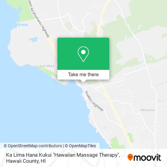 Ka Lima Hana Kukui "Hawaiian Massage Therapy" map