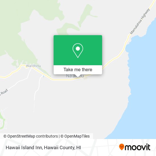 Hawaii Island Inn map