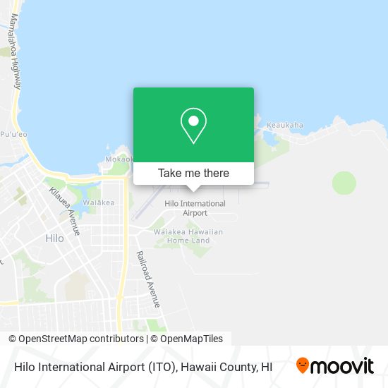 Hilo International Airport (ITO) map