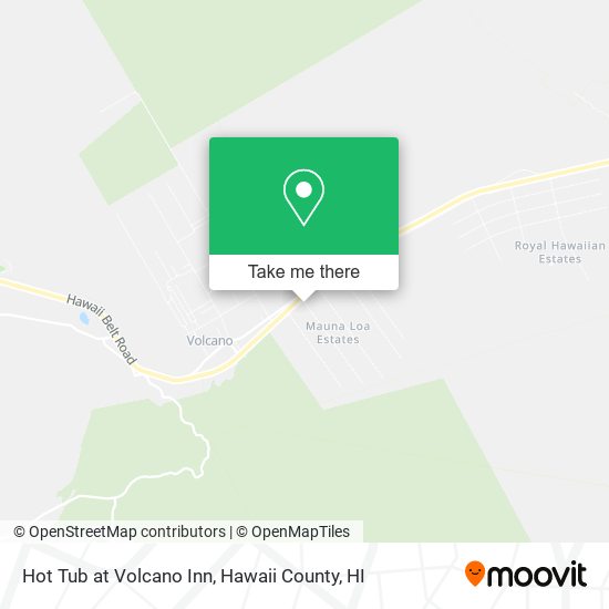 Hot Tub at Volcano Inn map