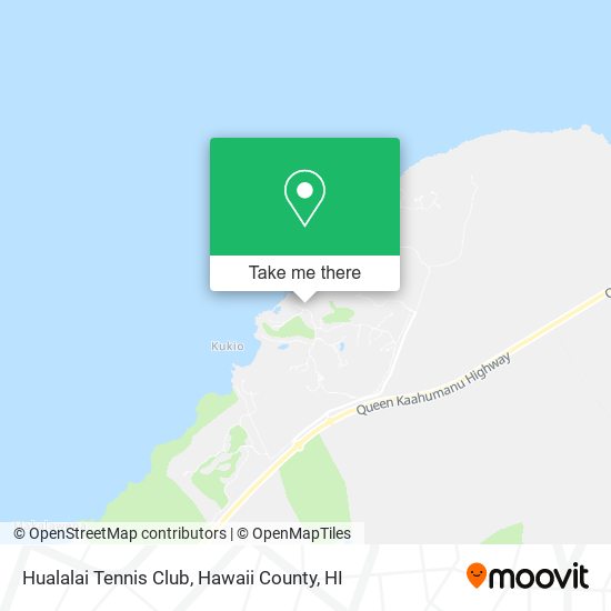 Hualalai Tennis Club map