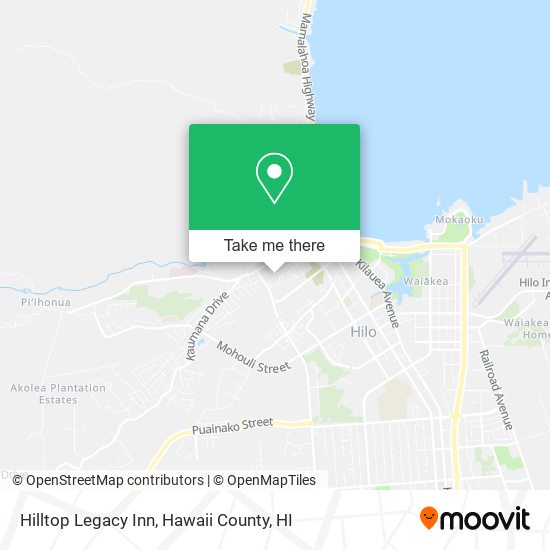 Hilltop Legacy Inn map