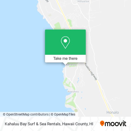 Kahaluu Bay Surf & Sea Rentals map