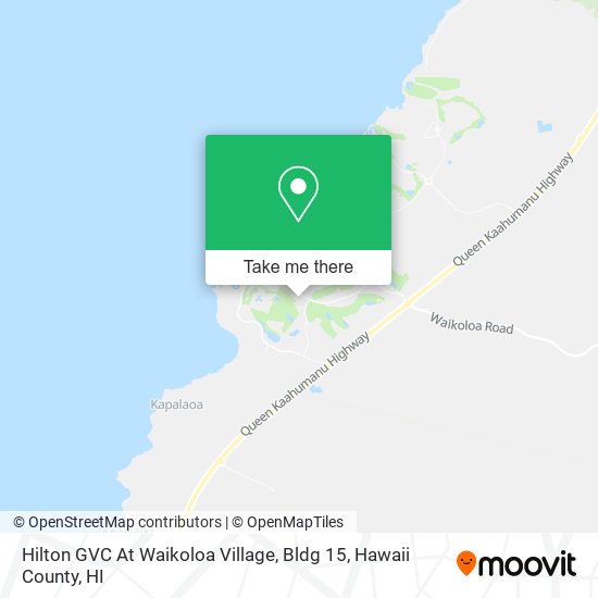 Hilton GVC At Waikoloa Village, Bldg 15 map