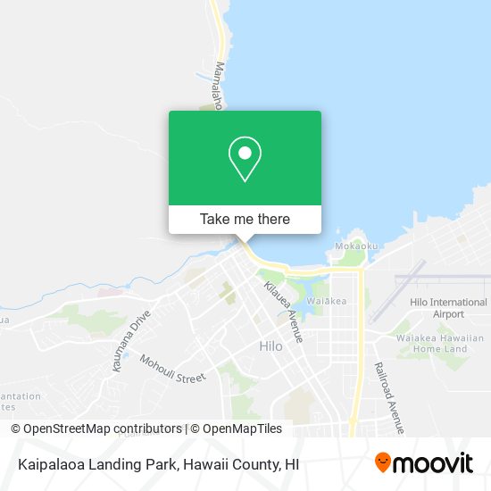 Kaipalaoa Landing Park map