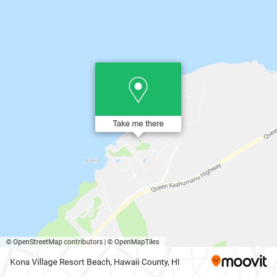 Kona Village Resort Beach map