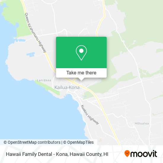 Hawaii Family Dental - Kona map