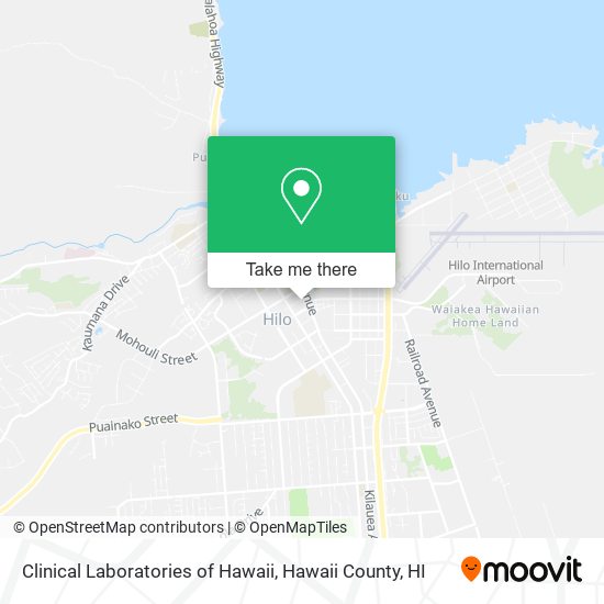 Clinical Laboratories of Hawaii map
