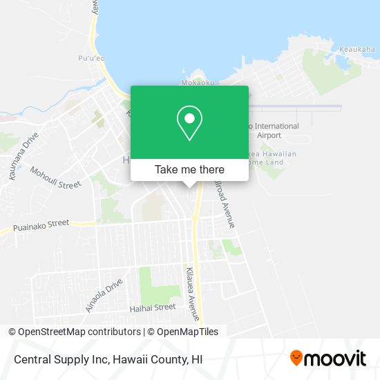 Central Supply Inc map