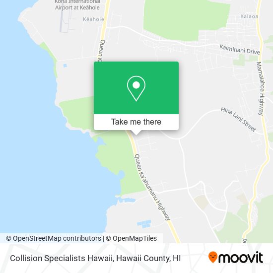 Collision Specialists Hawaii map
