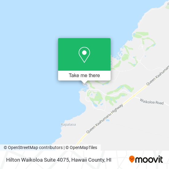 Hilton Waikoloa Suite 4075 map