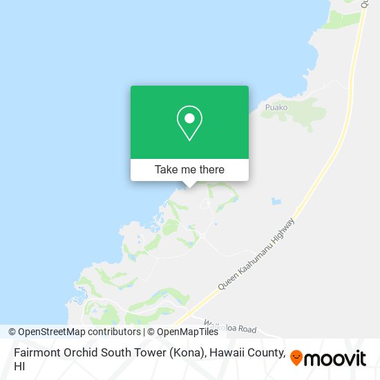 Fairmont Orchid South Tower (Kona) map