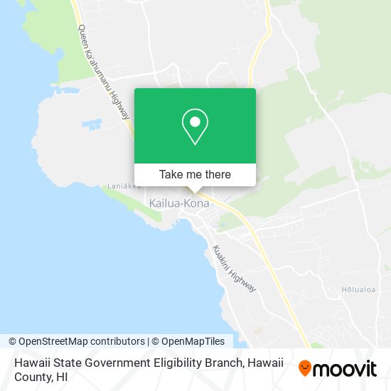 Hawaii State Government Eligibility Branch map