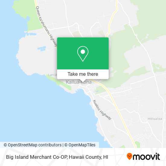 Big Island Merchant Co-OP map