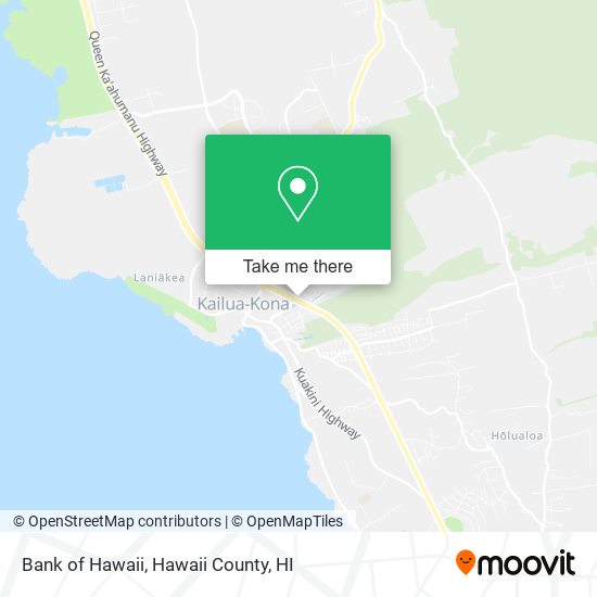 Bank of Hawaii map