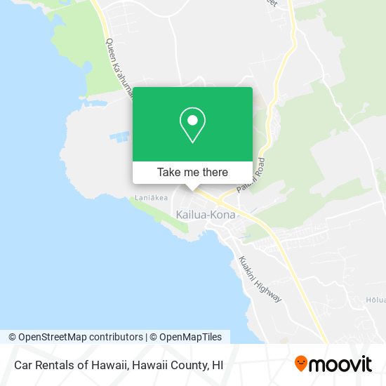 Car Rentals of Hawaii map