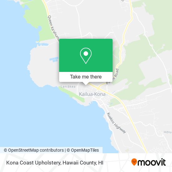 Kona Coast Upholstery map