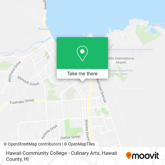 Mapa de Hawaii Community College - Culinary Arts