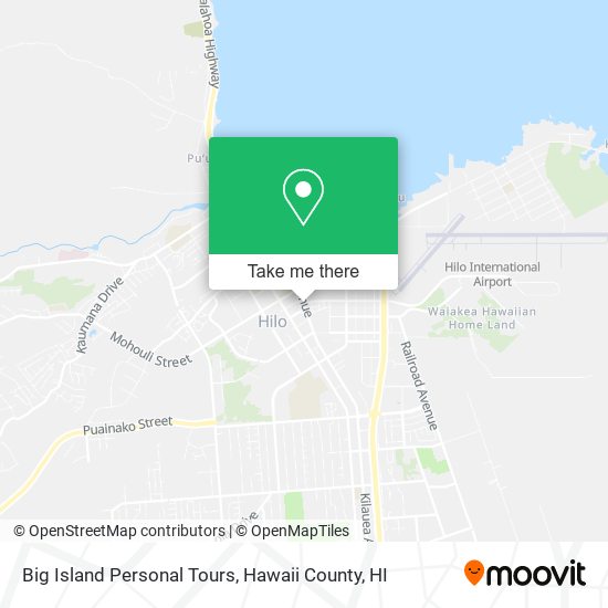Big Island Personal Tours map
